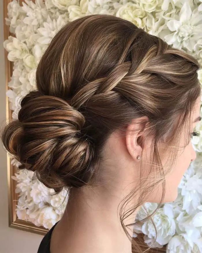 bridal hairdo for long hair