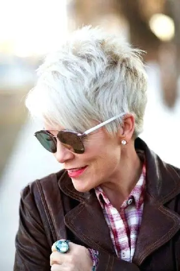 pixie cut for women beyond 70 year