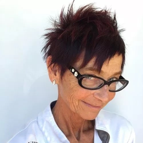 spiked hairstyles for older ladies