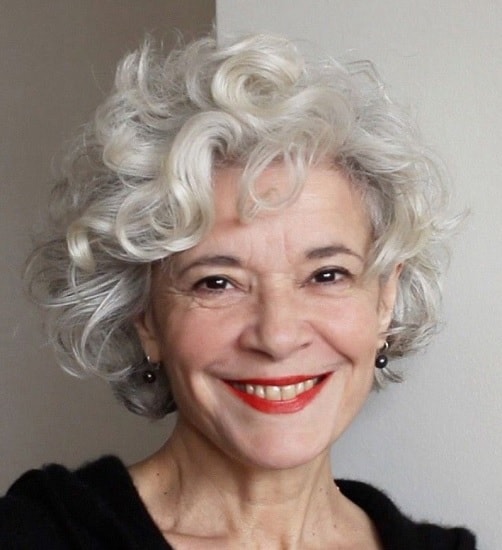 short curly hairstyles for older women