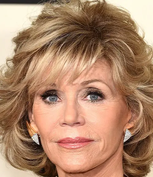 Jane Fonda's Choppy Hairstyle