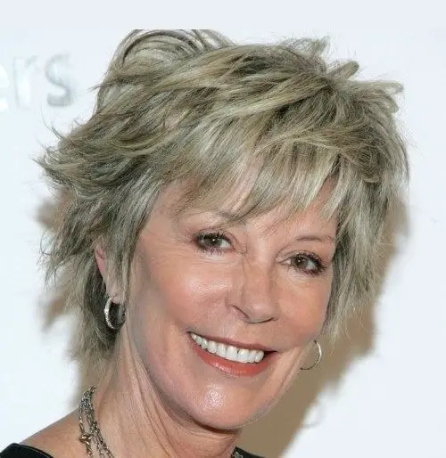 short choppy hairstyles for over 60