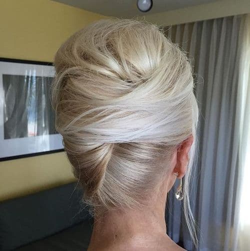 french twist updo hairstyles for mother of the bride over 60