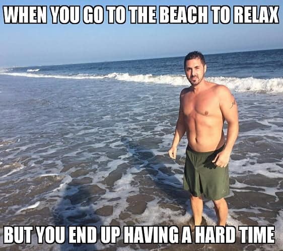 funny memes about beach