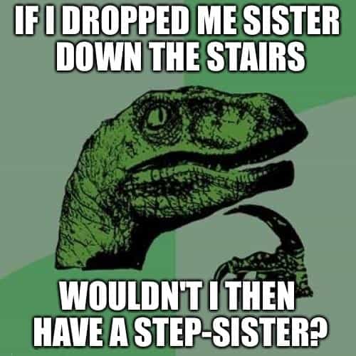 funny meme about sister