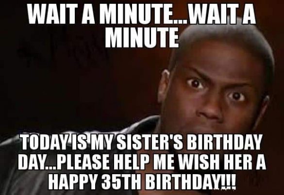 50 Happy Birthday Sister Memes to Make Her Laugh – SheIdeas