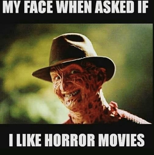 funny horror movie meme