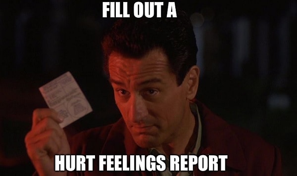 Memes regarding hurt feelings