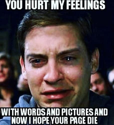 hurt feelings meme