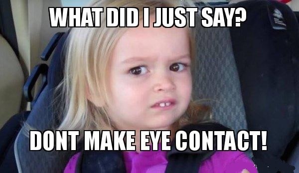 hysterical memes about giving side eye