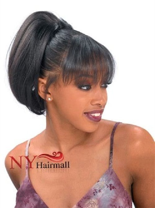 23 Creative Weave Ponytail Hairstyles With Bangs Sheideas