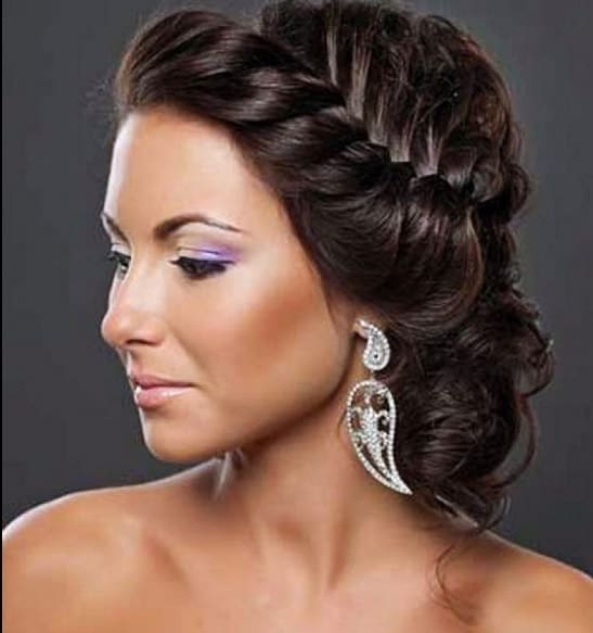 black braided updo hairstyles