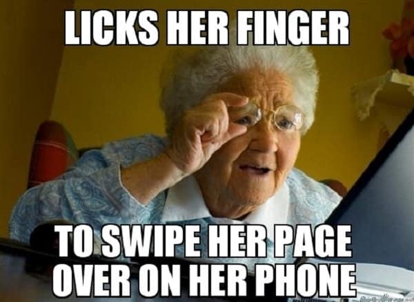 woman on phone meme to laugh 