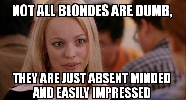 blonde girl memes