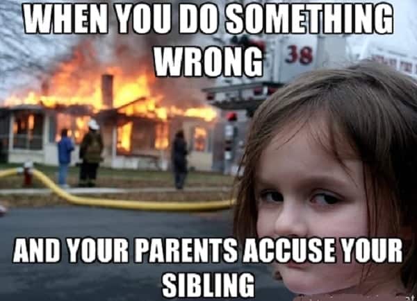 funny sibling meme