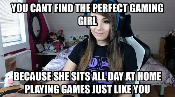 gamer girl meme