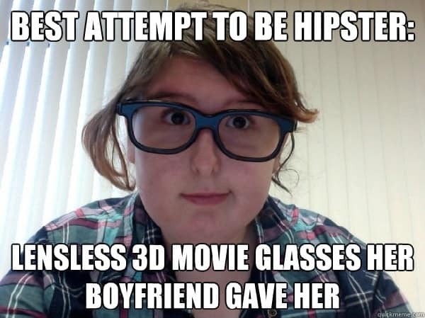 girls with glasses meme