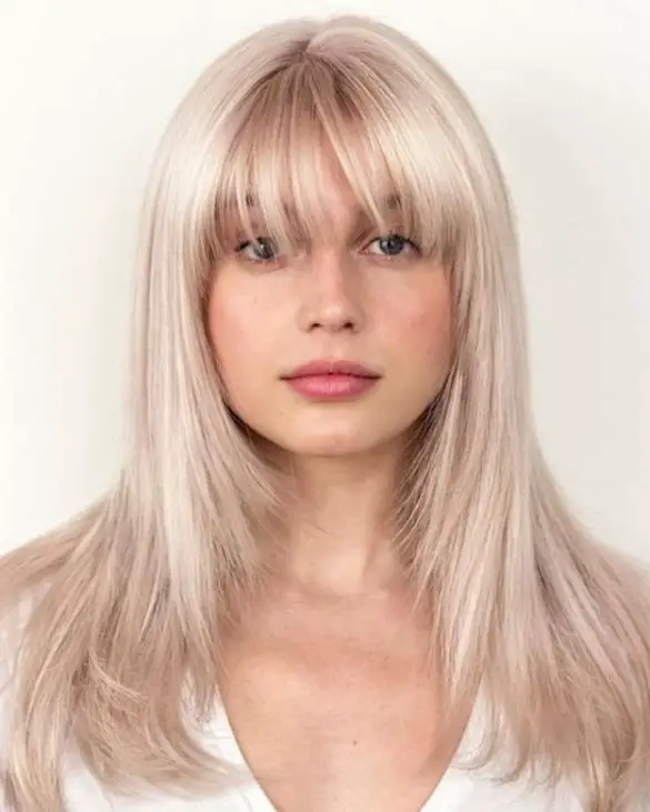 20 Mesmerizing Short and Long Blonde Hair with Bangs – SheIdeas