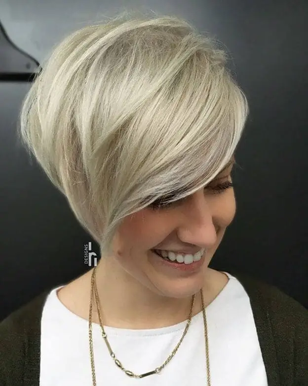 blonde pixie cut for women