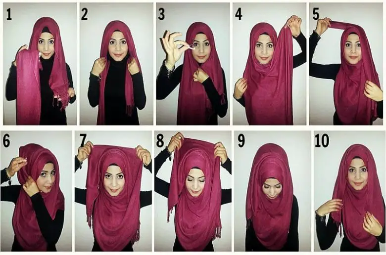 How To Tie A Scarf In Arabic Style 12 Different Ideas SheIdeas   How To Tie Scarf On Head In Arabic Style 12 780x516 