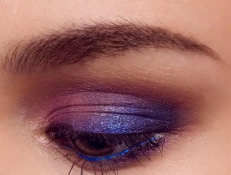 three shades of purple eyeshadow for women