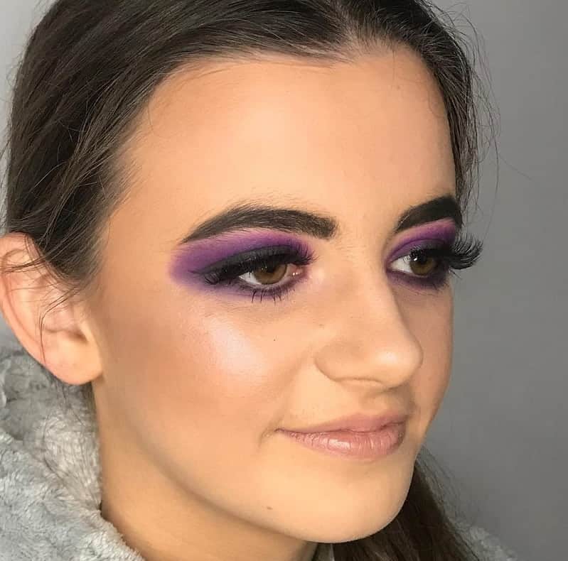 dusky purple eyeshadow for brown eyes