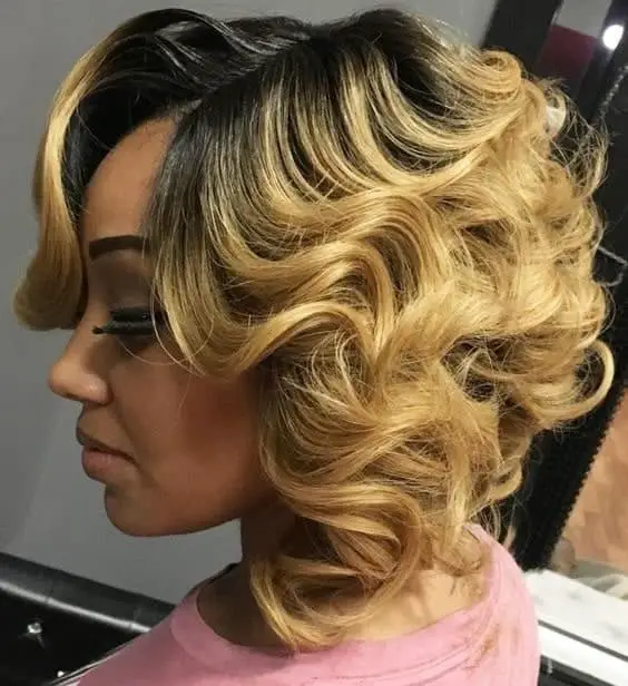 African American Feathered Bob Hairstyles 2 