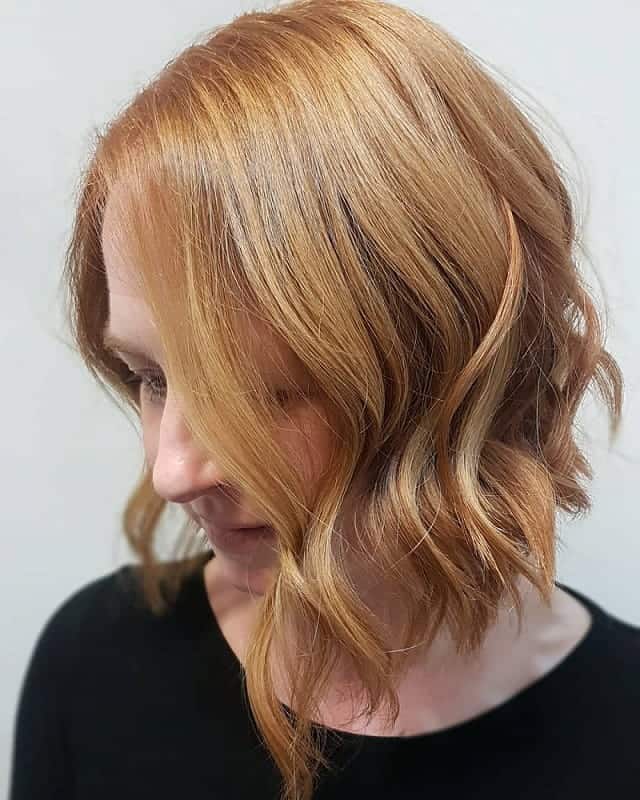 Curly Concave Bob for women