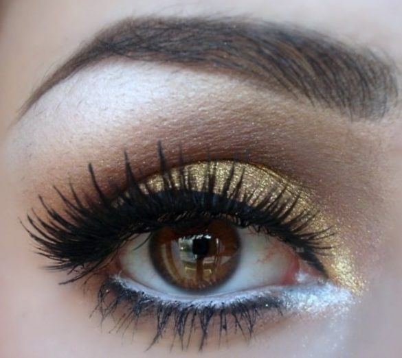 6 Gold Eye Makeup Looks for Brown Eyes SheIdeas
