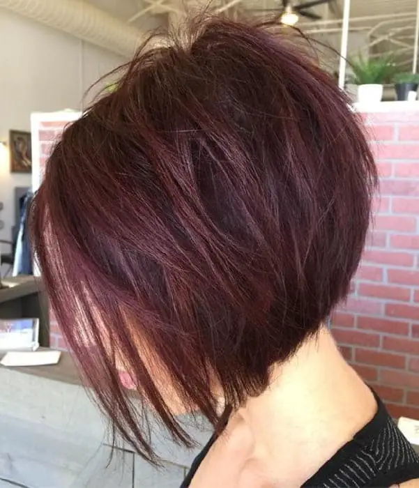 Red Graduated Bob for Women