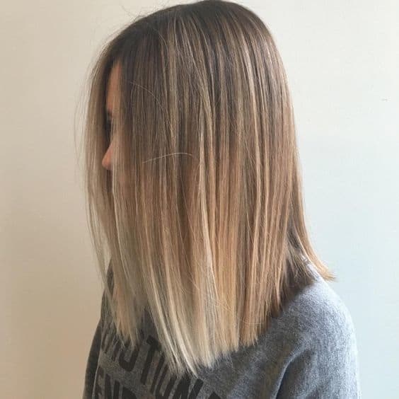 Blonde Ombre Lob