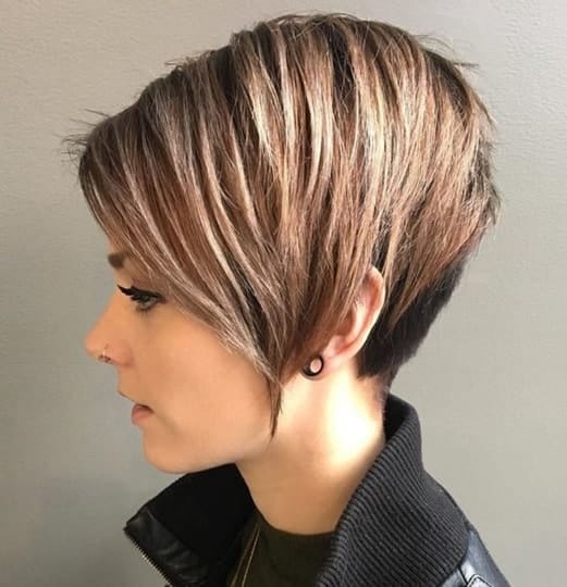 Pixie with v-cut layers