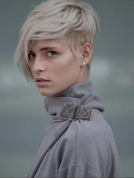 Pixie with Long Bangs for thin hair