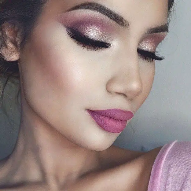 best makeup ideas for pink dress