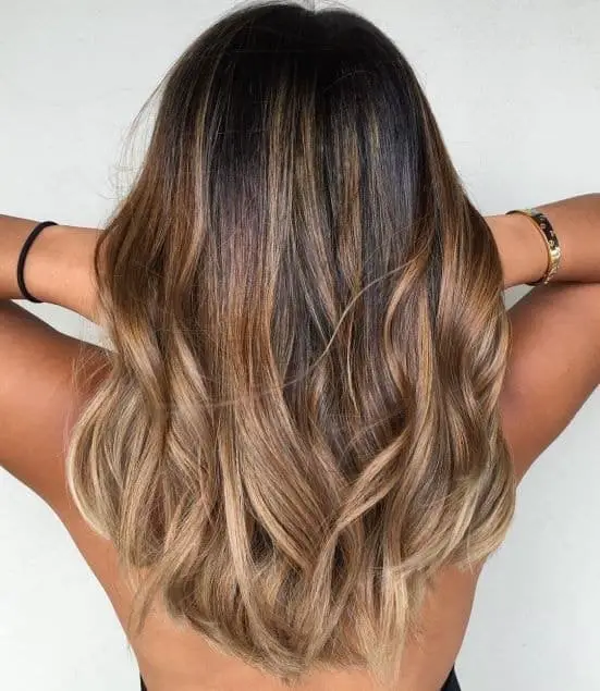 classic balayage on medium hair