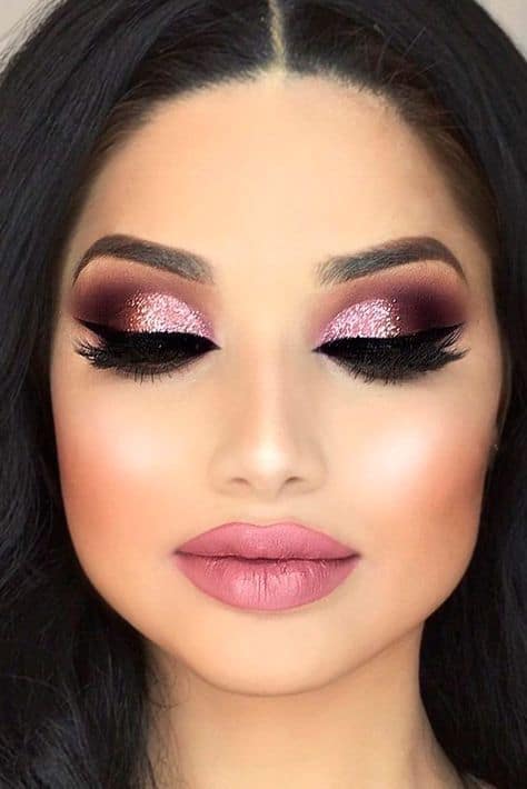 pink smokey makeup