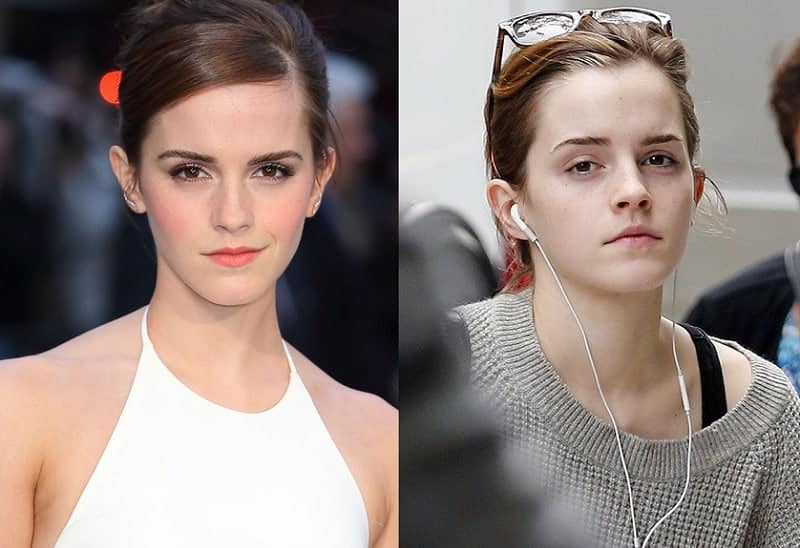 Top 10 Celebrities With And Without Makeup Looks Sheideas